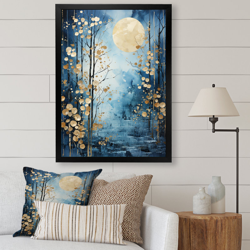Virko Moonlit Symphony II - impression, Cadre photo noir, H 20 po x l 12 po x P 1 po