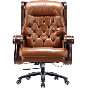 Fauteuil de direction en cuir véritable