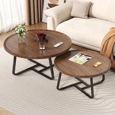Ensemble de 2 tables basses gigognes