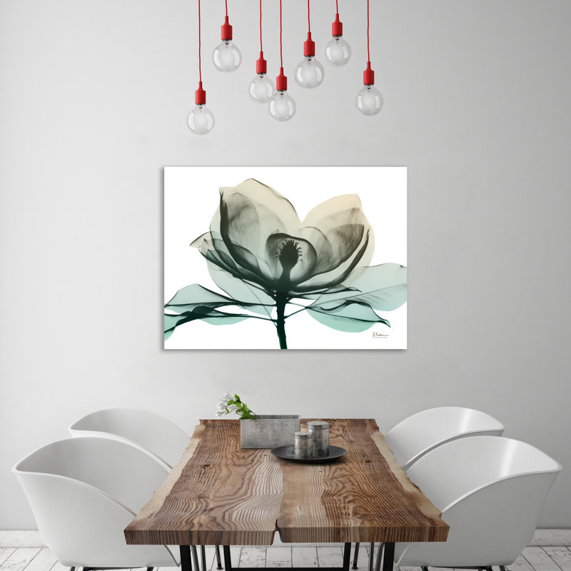 Emerald Magnolia 2 - Wrapped Canvas Print, 30 cm H x 41 cm W