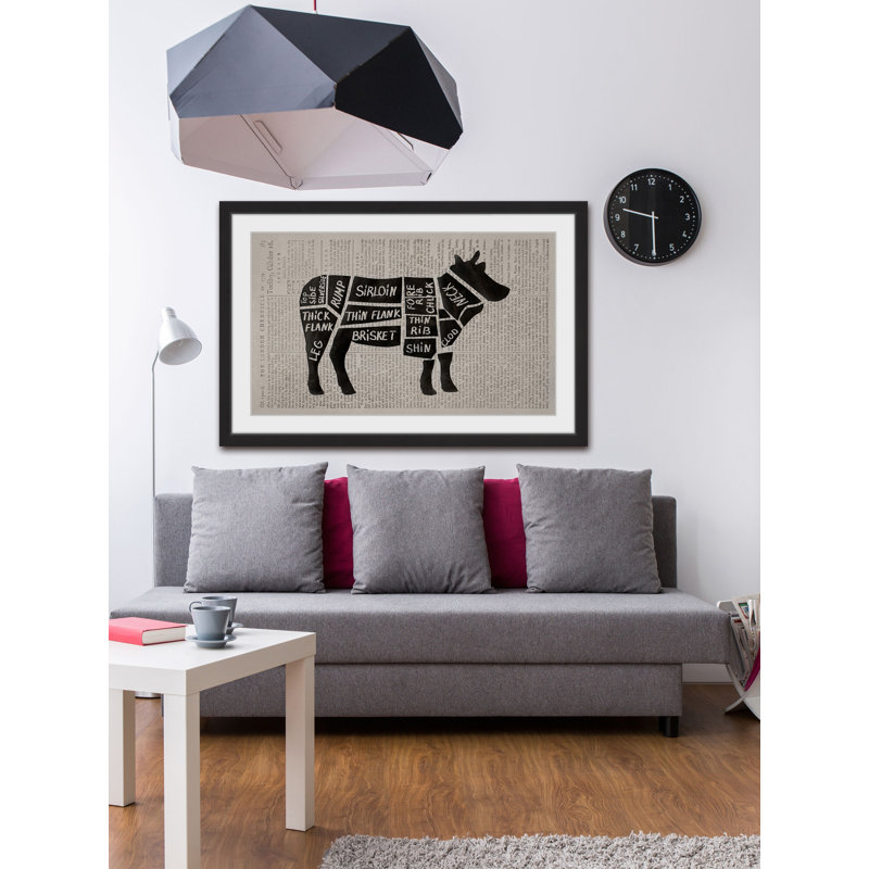 « beef coupess ii », reproduction d’art encadrée, H 20 po x l 30 po x P 1,5 po