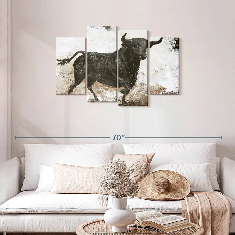 Brampt Black Bull, 27" H x 43" W