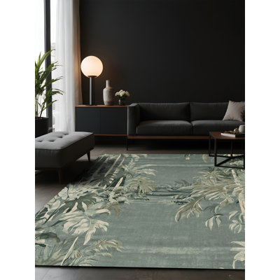 Tapis gris soyeux et moelleux