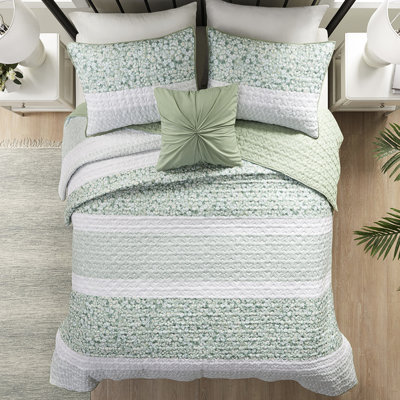 4 pièces de courtepointe très grand / très grand - tissu en tissu gaufré