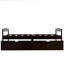 Lit plateforme simple avec rangement en bois espresso peu encombrant