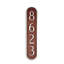 Oblong 4-Line Wall Address Plaque