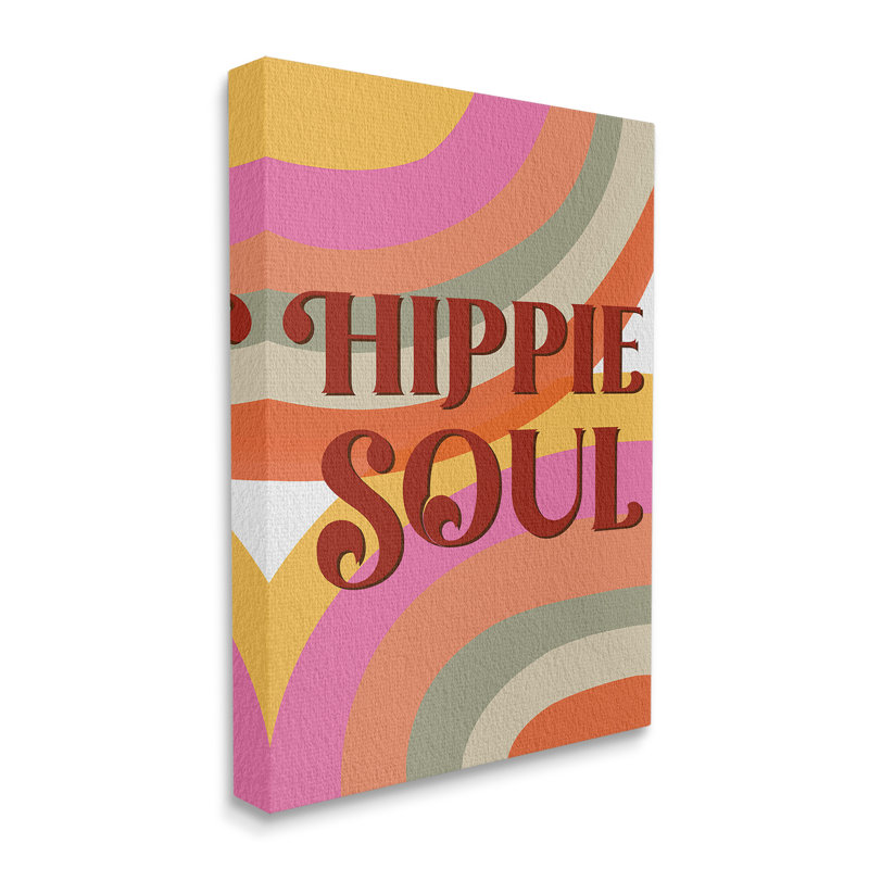 «Hippie Soul», art mural sur toile par Regina Moore, H 48 po x l 36 po