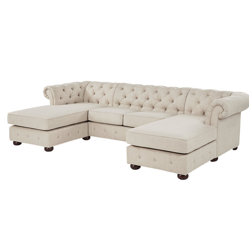 Huskins 115.6'' Upholstered Sofa & Chaise, Beige