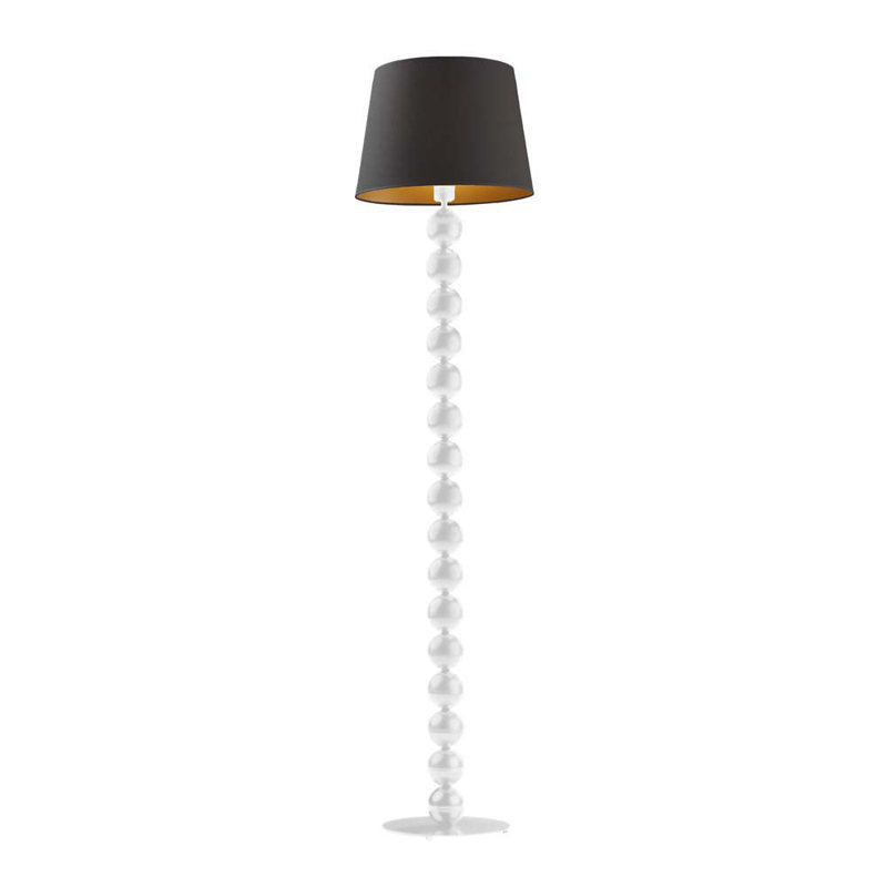 Fernandes 166cm Traditional Floor Lamp, White, Black