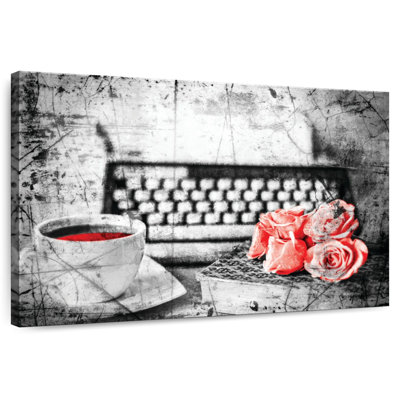 Harnek Typewriter Tea And Roses Pop