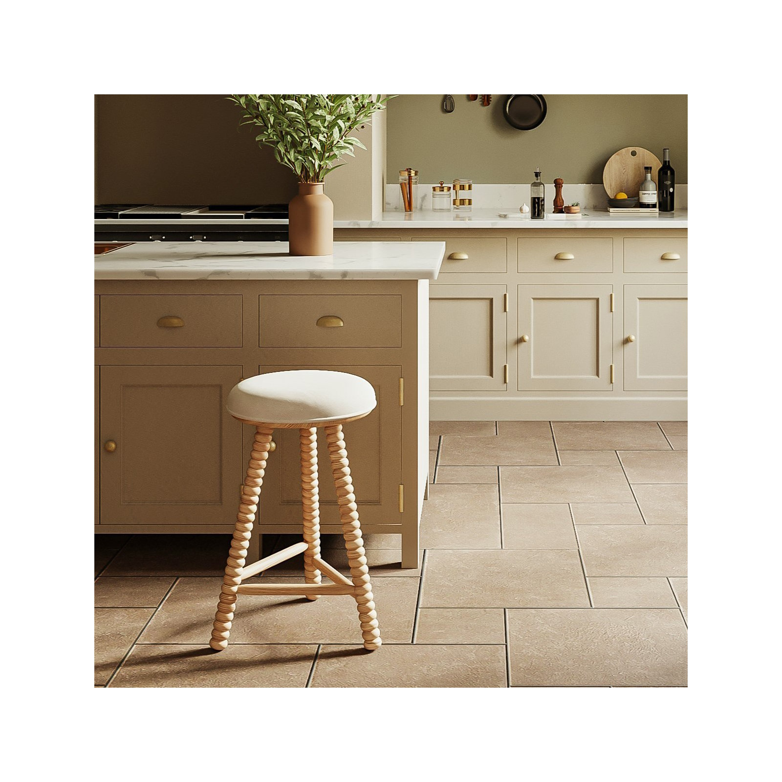Alyson Twist Counter Stool, Natural