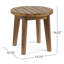 Table d'appoint en bois 16 po au fini rustique, texture rustique, structure