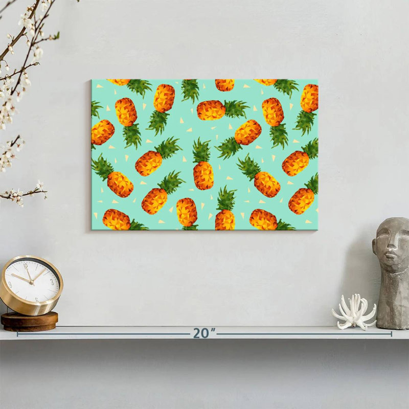 Yarlin Hipster Pineapples, 8" H x 12" W