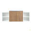 Meuble-lavabo à fermeture en douceur 48 po avec lavabo, deux petites tablettes de rangement, armoire combinée 24 po et 12 po (KD-Packing)-126528708