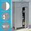Armoire de rangement pour salle de bain et salle de lavage à deux portes avec tiroir et tablette réglable Somerset de RiverRidge -26618192