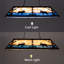 Lampe de table de billard 59 pouces, 5 lumières suspendues rustiques, lampe de table de billard, lustre maison de campagne