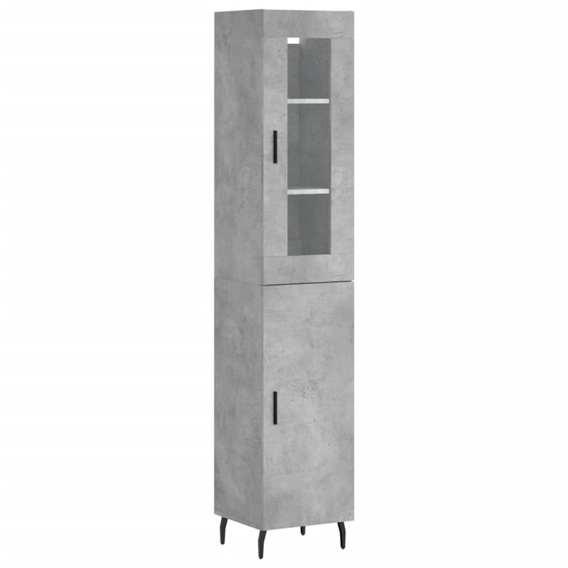 Merwyn 34.5cm Sideboard, Concrete Grey