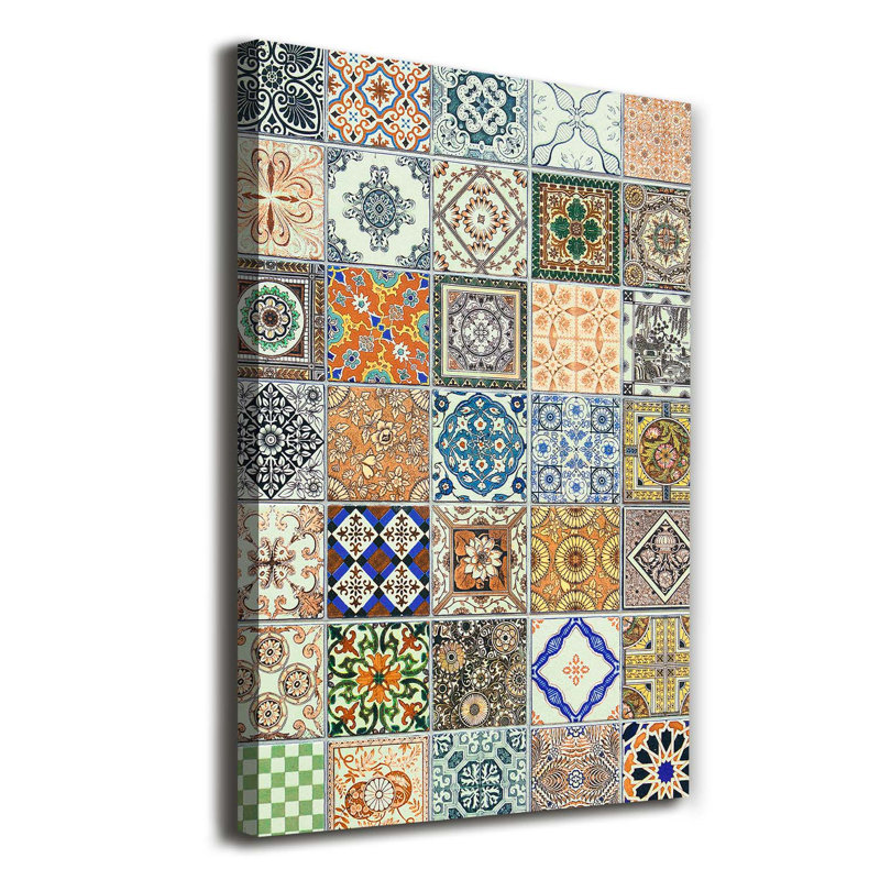 Ceramic Tiles - Wrapped Canvas Print