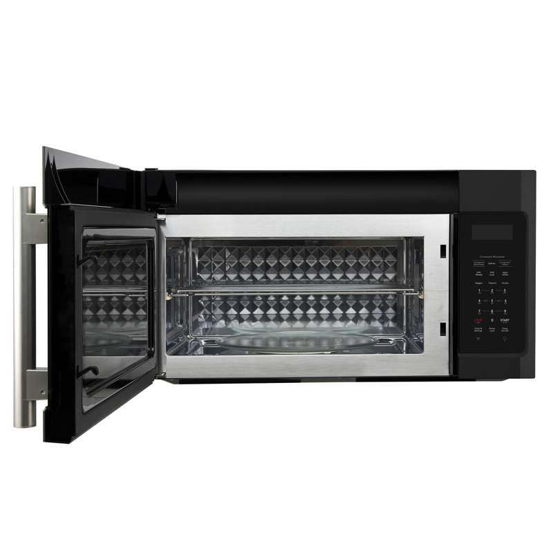 Forno Fornace 30-Inch Over the Range Convection Microwave, Black – 1.5 cu.ft, 300 CFM Vent