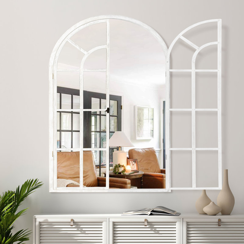 Miroir d'appoint Kierra, Blanc