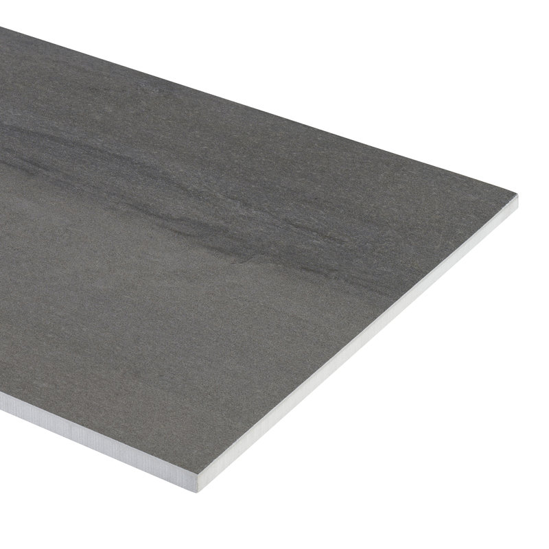 Shining Star 18' W x 36'' L Porcelain Stone Look Singular Tile, Steel