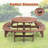 Large Wooden Picnic Table