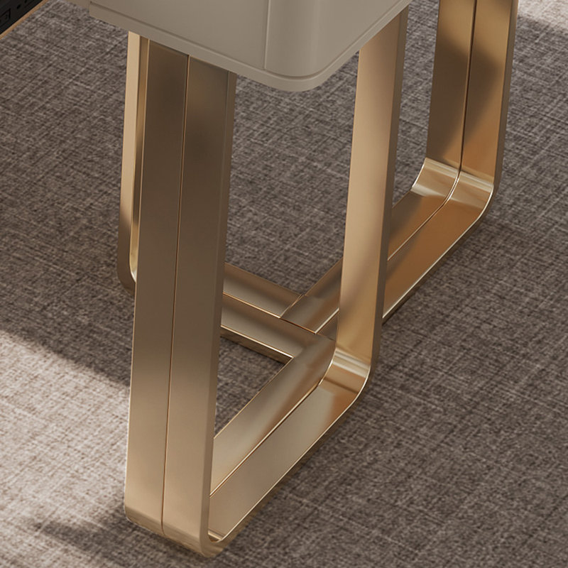 Everly Quinn Parkview Luxurious Stone Computer Office Writing Desk ...