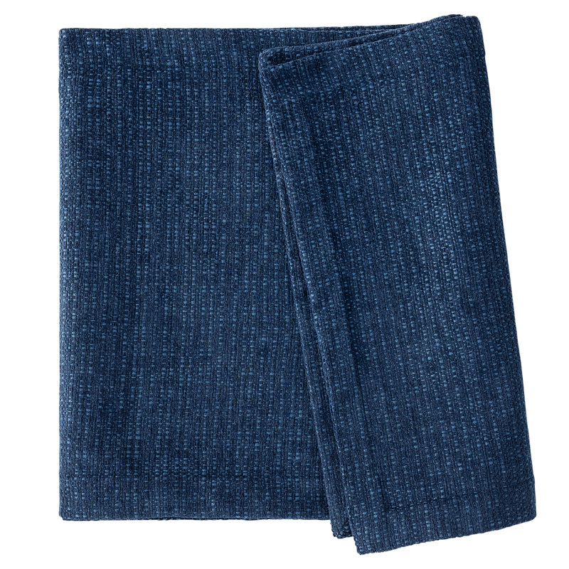 Boucle Indigo Wide King Bed Runner, 84" L x 24" W