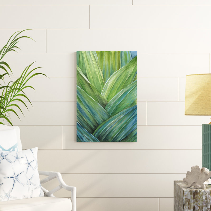 «Tropical Crop IV», peinture sur toile, H 30 po x l 20 po