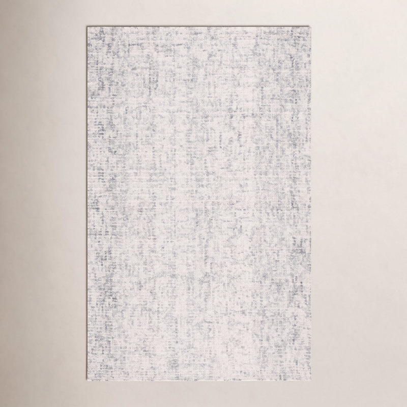 Tapis gris / ivoire Evett, Rectangle de 5 pi x 8 pi