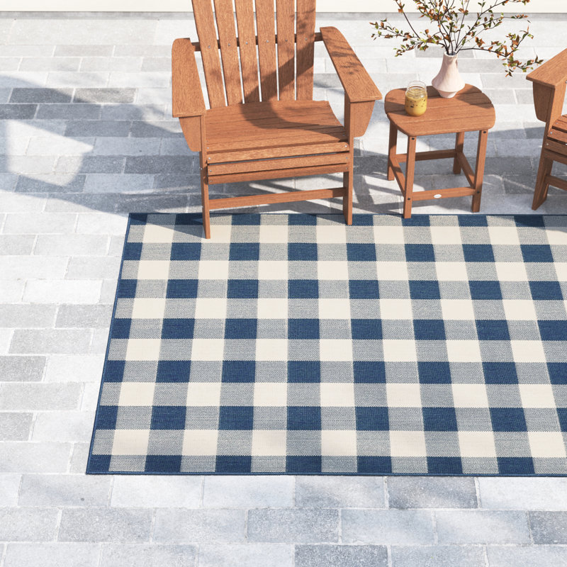 Mac Plaid Indoor / Outdoor Rug, Rectangle 3'7" x 5'6"