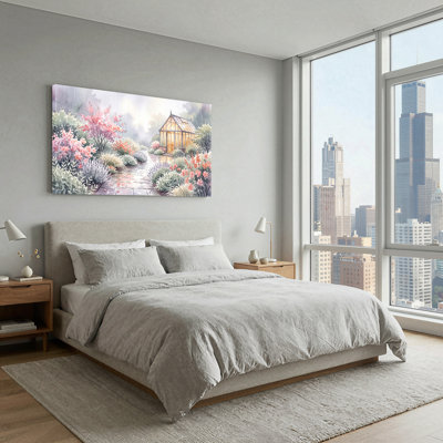 Art sur toile rose