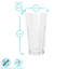 Argon Tableware Reusable Plastic Highball Glasses