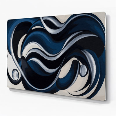Biomorphic Abstraction 32, art mural gris en métal