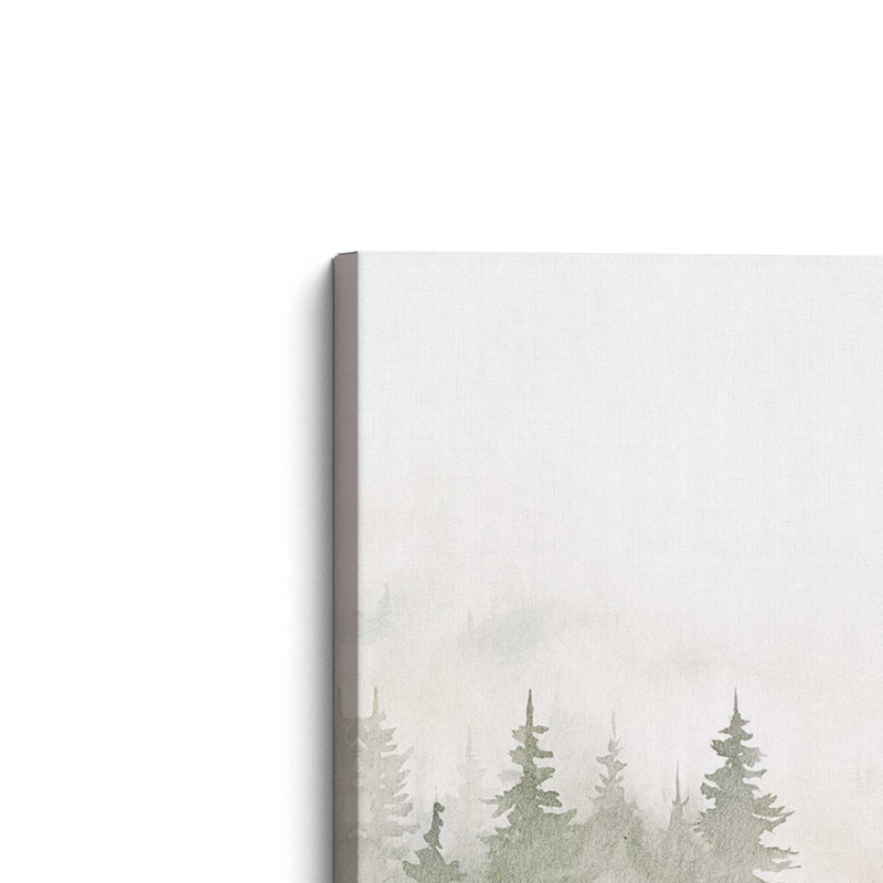 «Misty Forest Scene», reproduction sur toile, Toile tendue, H 48 po x l 72 po x P 1,25 po, 1