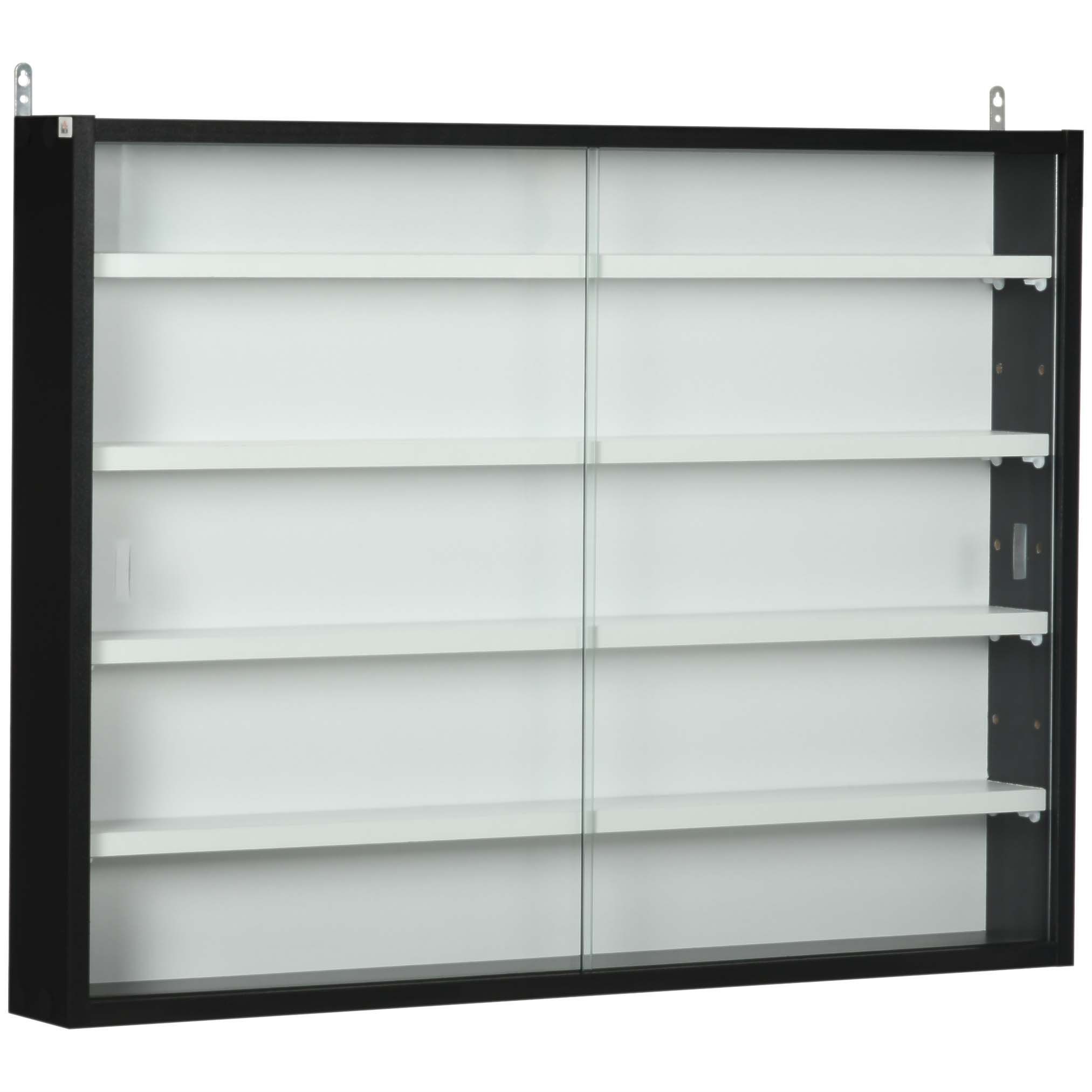 Ebern Designs 5Tier WallMounted Glass Display with 2 Doors — free download