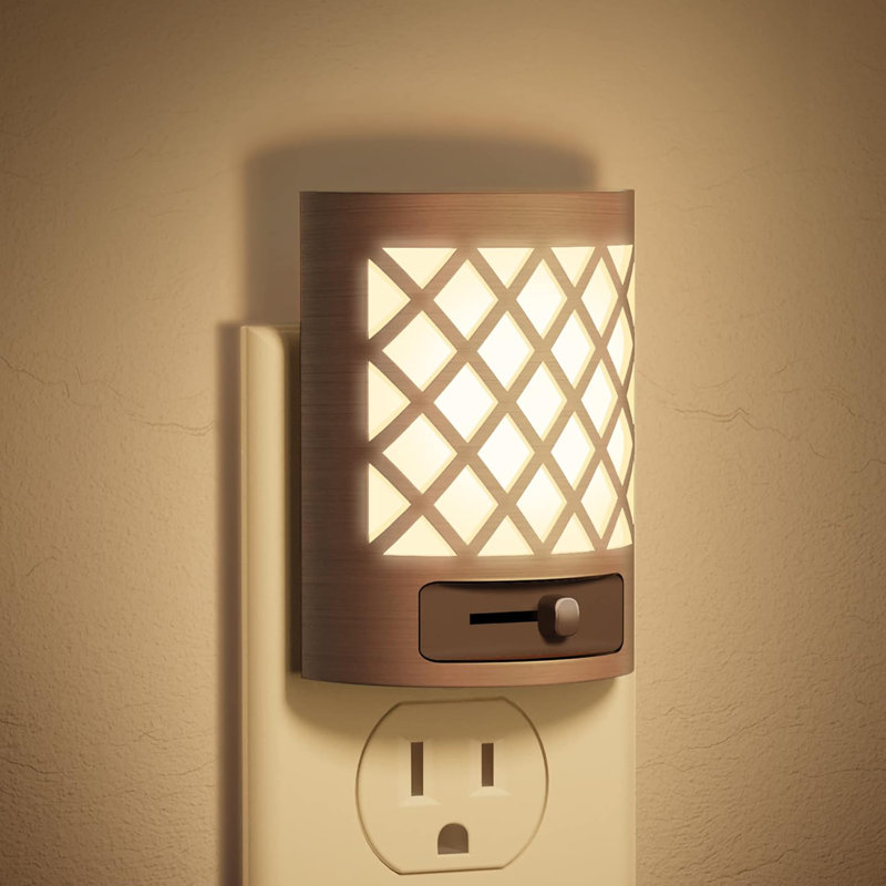 Vintage Style Plug-In Dimmable LED Night Light With Warm White 3000K