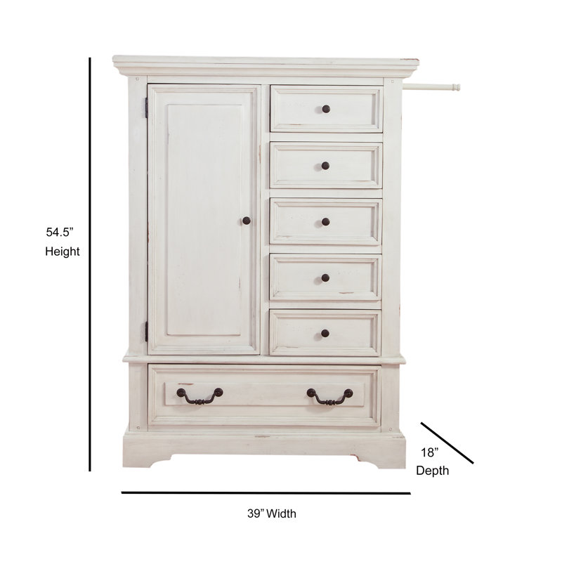 Elgin 44'' W 6 - Drawer Dresser, White