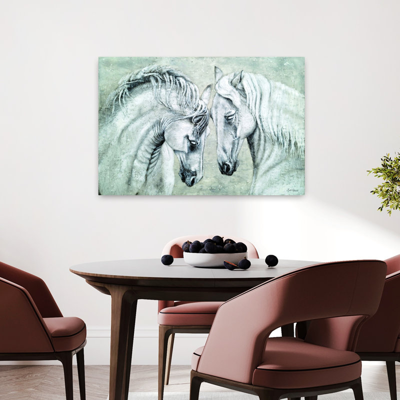 Sans mots, art cheval contemporain, H 24 po x l 36 po