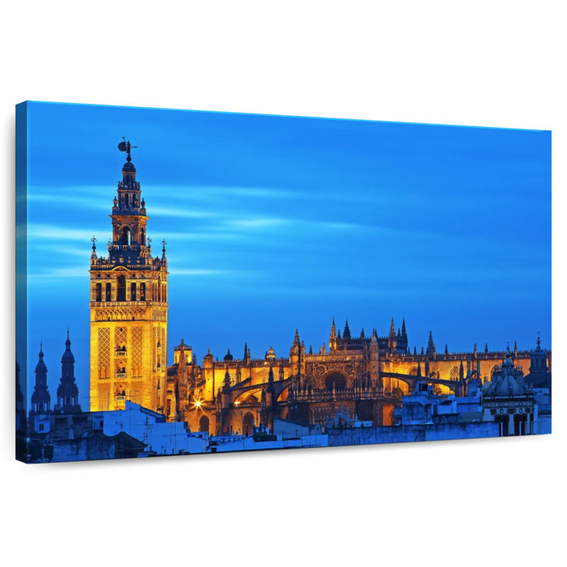 Javetta Seville Cathedral Before Dark, 16" H x 24" W