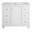 Meuble-lavabo polyvalent avec lavabo, 4 tiroirs et 1 porte-115822428