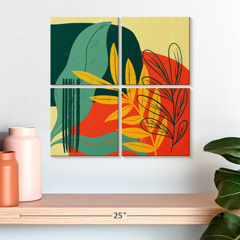 Harnek Mid-Century Modern II, H 18 po x l 18 po