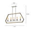 Luminaire suspendu linéaire à 5 lumières pour îlot de cuisine Blythdale-1011815081