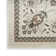 Keeley Oriental Machine Woven Polyester/Polypropylene Area Rug in Cream/Ivory