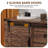 48'' Farmhouse Dresser Chests with 4 Drawers and 2 Cabinets-1310018118