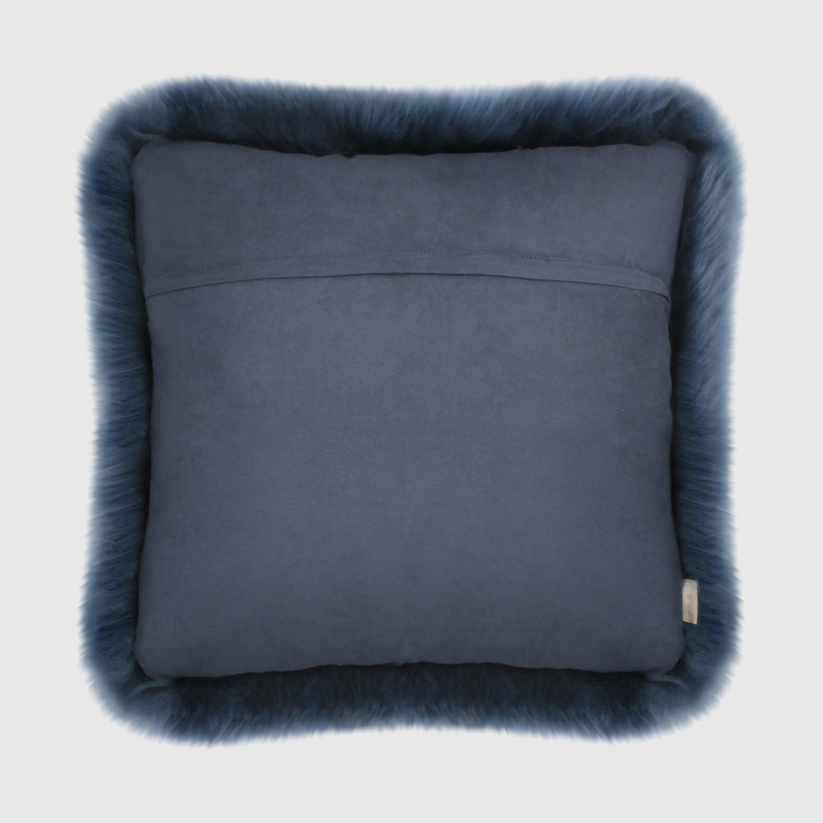 Fieldman Leather Throw Pillow, Blue Indigo