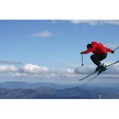 Coomes Air Skiing - Wrapped Canvas Print