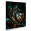 Fleur noire dorée moderne - art mural fleur fractale, impression avec fleur noire-18266808-33309511-116164185