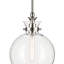 Luminaire suspendu 1 lumière avec verre transparent-111187496-111187493-111187492