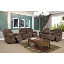 Furniture of America Christine SM8280-SFLVCH 3-Piece Living Room Sets with Sofa Loveseat and Chair in Light Grey